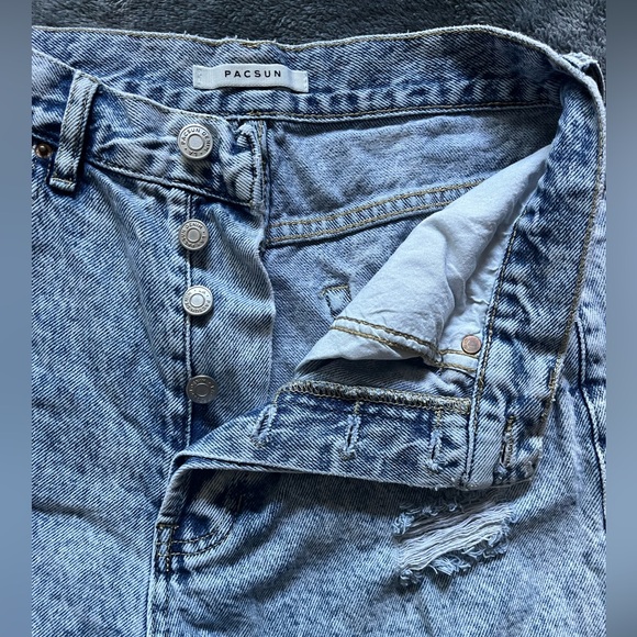Pacsun Ultra High‎ Rise Vintage Shorts Size 27. Buttonfly - Picture 6 of 10